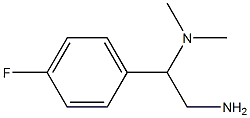 N-[2-amino-1-(4-fluorophenyl)ethyl]-N,N-dimethylamine 结构式