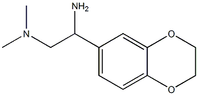 N-[2-amino-2-(2,3-dihydro-1,4-benzodioxin-6-yl)ethyl]-N,N-dimethylamine 结构式