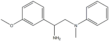 N-[2-amino-2-(3-methoxyphenyl)ethyl]-N-methyl-N-phenylamine 结构式