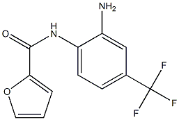 N-[2-amino-4-(trifluoromethyl)phenyl]-2-furamide 结构式