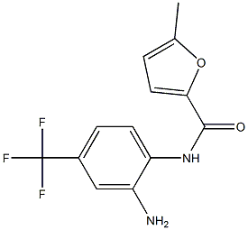 N-[2-amino-4-(trifluoromethyl)phenyl]-5-methylfuran-2-carboxamide 结构式