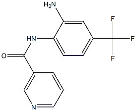 N-[2-amino-4-(trifluoromethyl)phenyl]nicotinamide 结构式