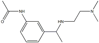 N-[3-(1-{[2-(dimethylamino)ethyl]amino}ethyl)phenyl]acetamide 结构式