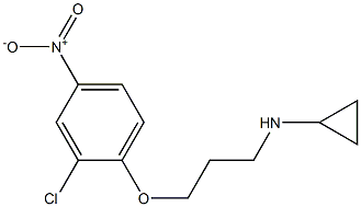 N-[3-(2-chloro-4-nitrophenoxy)propyl]cyclopropanamine 结构式