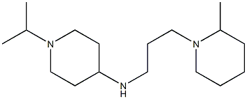 N-[3-(2-methylpiperidin-1-yl)propyl]-1-(propan-2-yl)piperidin-4-amine 结构式