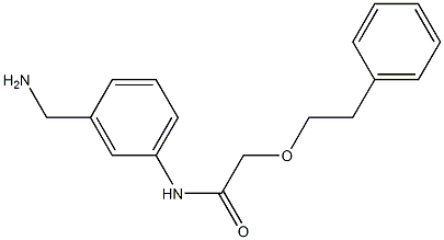 N-[3-(aminomethyl)phenyl]-2-(2-phenylethoxy)acetamide 结构式