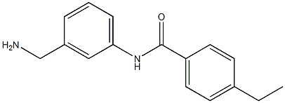 N-[3-(aminomethyl)phenyl]-4-ethylbenzamide 结构式