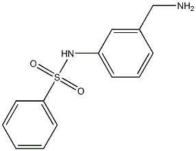 N-[3-(aminomethyl)phenyl]benzenesulfonamide 结构式