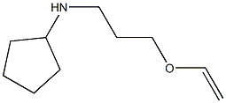 N-[3-(ethenyloxy)propyl]cyclopentanamine 结构式