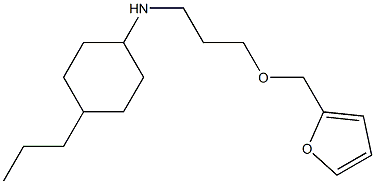 N-[3-(furan-2-ylmethoxy)propyl]-4-propylcyclohexan-1-amine 结构式