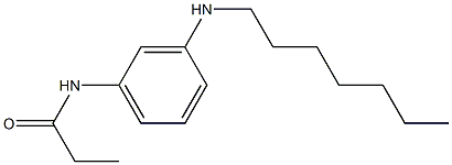 N-[3-(heptylamino)phenyl]propanamide 结构式