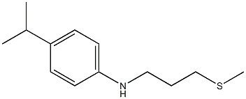 N-[3-(methylsulfanyl)propyl]-4-(propan-2-yl)aniline 结构式