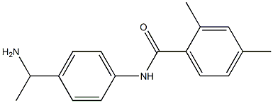 N-[4-(1-aminoethyl)phenyl]-2,4-dimethylbenzamide 结构式