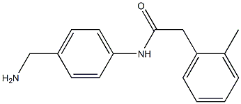 N-[4-(aminomethyl)phenyl]-2-(2-methylphenyl)acetamide 结构式