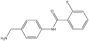 N-[4-(aminomethyl)phenyl]-2-fluorobenzamide 结构式