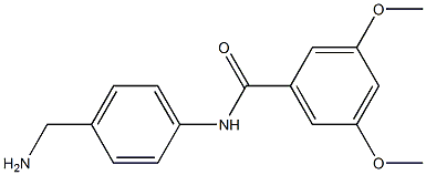 N-[4-(aminomethyl)phenyl]-3,5-dimethoxybenzamide 结构式