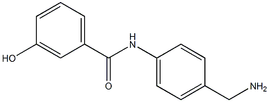 N-[4-(aminomethyl)phenyl]-3-hydroxybenzamide 结构式