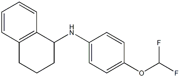 N-[4-(difluoromethoxy)phenyl]-1,2,3,4-tetrahydronaphthalen-1-amine 结构式