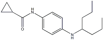 N-[4-(heptan-4-ylamino)phenyl]cyclopropanecarboxamide 结构式