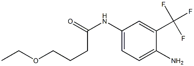 N-[4-amino-3-(trifluoromethyl)phenyl]-4-ethoxybutanamide 结构式