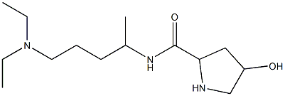 N-[5-(diethylamino)pentan-2-yl]-4-hydroxypyrrolidine-2-carboxamide 结构式