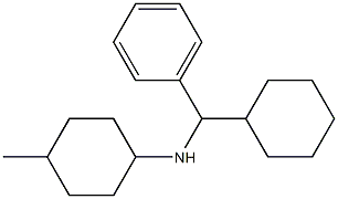 N-[cyclohexyl(phenyl)methyl]-4-methylcyclohexan-1-amine 结构式