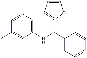 N-[furan-2-yl(phenyl)methyl]-3,5-dimethylaniline 结构式