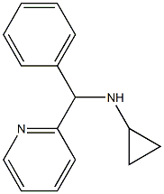 N-[phenyl(pyridin-2-yl)methyl]cyclopropanamine 结构式