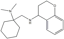 N-{[1-(dimethylamino)cyclohexyl]methyl}-3,4-dihydro-2H-1-benzopyran-4-amine 结构式