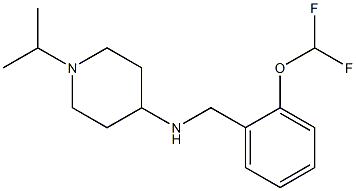 N-{[2-(difluoromethoxy)phenyl]methyl}-1-(propan-2-yl)piperidin-4-amine 结构式