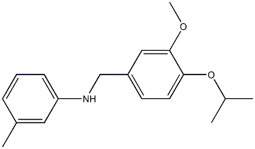 N-{[3-methoxy-4-(propan-2-yloxy)phenyl]methyl}-3-methylaniline 结构式