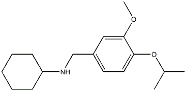 N-{[3-methoxy-4-(propan-2-yloxy)phenyl]methyl}cyclohexanamine 结构式