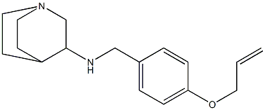 N-{[4-(prop-2-en-1-yloxy)phenyl]methyl}-1-azabicyclo[2.2.2]octan-3-amine 结构式