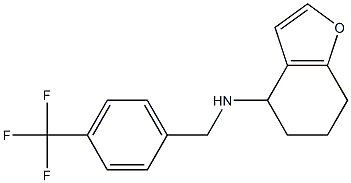 N-{[4-(trifluoromethyl)phenyl]methyl}-4,5,6,7-tetrahydro-1-benzofuran-4-amine 结构式