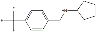 N-{[4-(trifluoromethyl)phenyl]methyl}cyclopentanamine 结构式