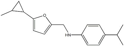 N-{[5-(2-methylcyclopropyl)furan-2-yl]methyl}-4-(propan-2-yl)aniline 结构式