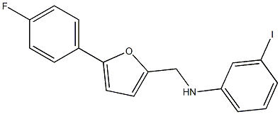 N-{[5-(4-fluorophenyl)furan-2-yl]methyl}-3-iodoaniline 结构式