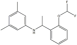 N-{1-[2-(difluoromethoxy)phenyl]ethyl}-3,5-dimethylaniline 结构式