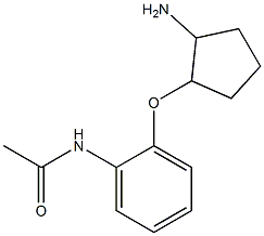 N-{2-[(2-aminocyclopentyl)oxy]phenyl}acetamide 结构式