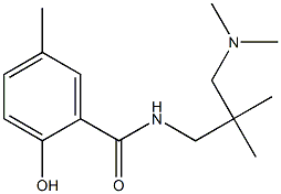 N-{2-[(dimethylamino)methyl]-2-methylpropyl}-2-hydroxy-5-methylbenzamide 结构式