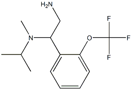 N-{2-amino-1-[2-(trifluoromethoxy)phenyl]ethyl}-N-isopropyl-N-methylamine 结构式