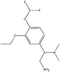 N-{2-amino-1-[4-(difluoromethoxy)-3-ethoxyphenyl]ethyl}-N,N-dimethylamine 结构式