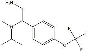N-{2-amino-1-[4-(trifluoromethoxy)phenyl]ethyl}-N-isopropyl-N-methylamine 结构式