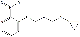 N-{3-[(2-nitropyridin-3-yl)oxy]propyl}cyclopropanamine 结构式