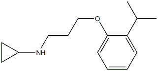 N-{3-[2-(propan-2-yl)phenoxy]propyl}cyclopropanamine 结构式