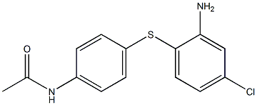 N-{4-[(2-amino-4-chlorophenyl)sulfanyl]phenyl}acetamide 结构式