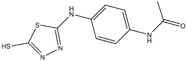 N-{4-[(5-sulfanyl-1,3,4-thiadiazol-2-yl)amino]phenyl}acetamide 结构式