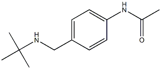 N-{4-[(tert-butylamino)methyl]phenyl}acetamide 结构式