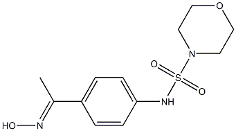 N-{4-[1-(hydroxyimino)ethyl]phenyl}morpholine-4-sulfonamide 结构式