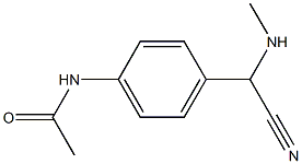 N-{4-[cyano(methylamino)methyl]phenyl}acetamide 结构式